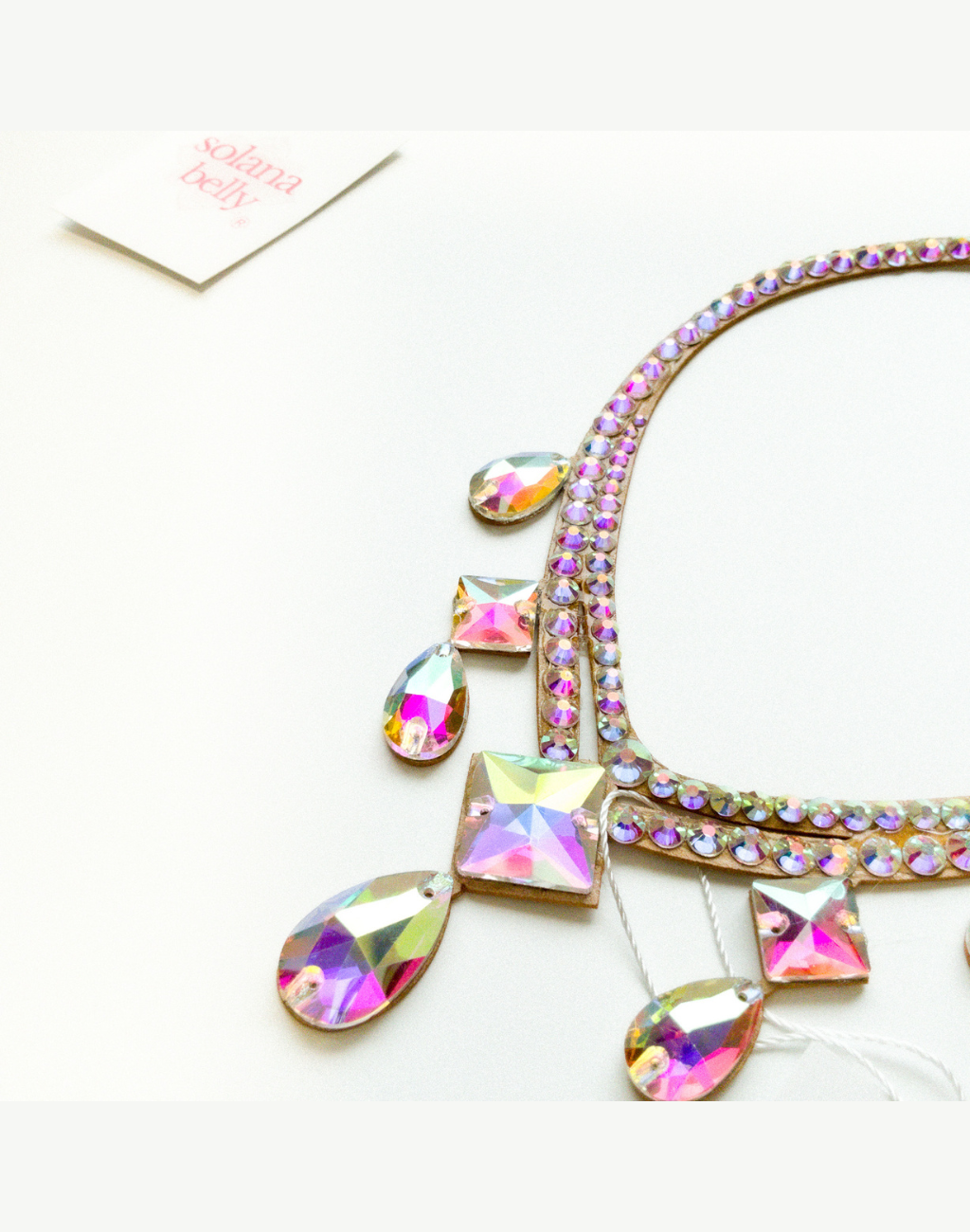 即納 ベリーダンス衣装、レッスン着に合わせたいネックレス アクセサリー 初心者向けの軽量布タイプ