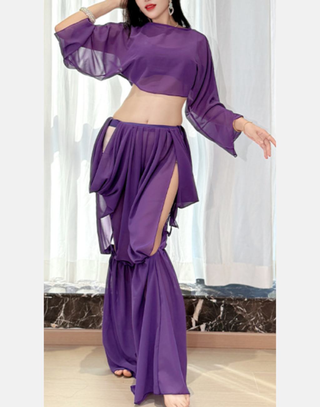 送料無料】今季トレンドのワイドパンツ｜ベリーダンス衣装としても