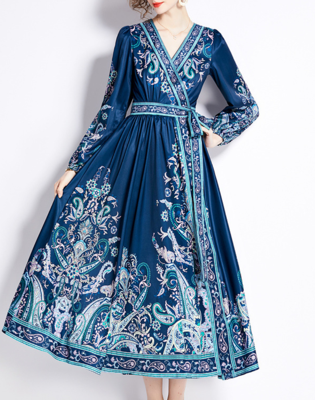 送料無料】上品なラップワンピース｜ベリーダンス衣装に羽織れる