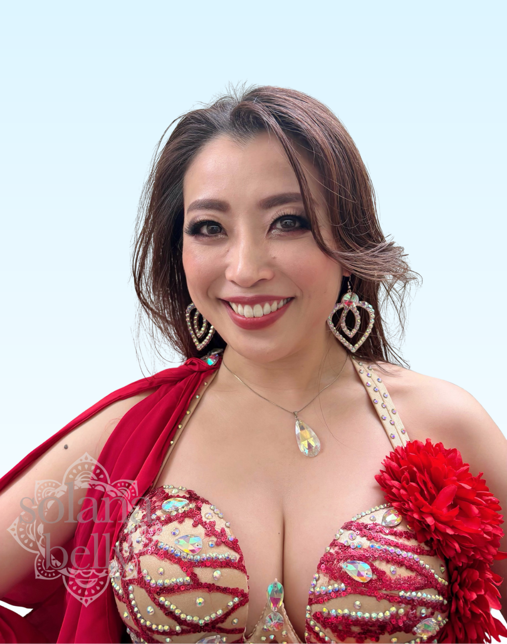 即納 ベリーダンス衣装、レッスン着に合わせたいピアス アクセサリー イヤリング 初心者向けの軽量タイプ