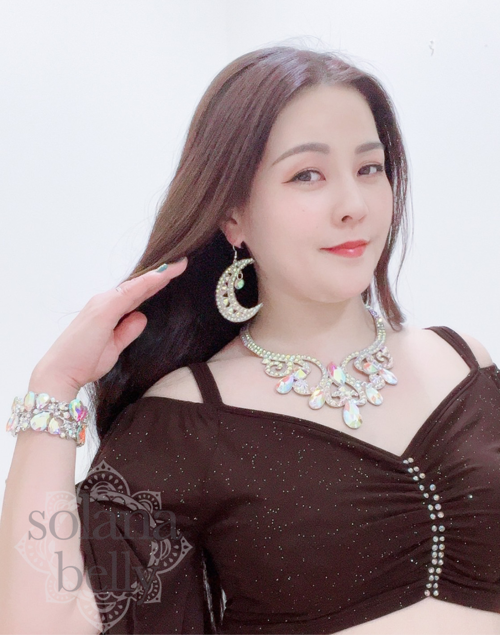 即納 ベリーダンス衣装、レッスン着に合わせたいピアス アクセサリー イヤリング 初心者向けの軽量タイプ