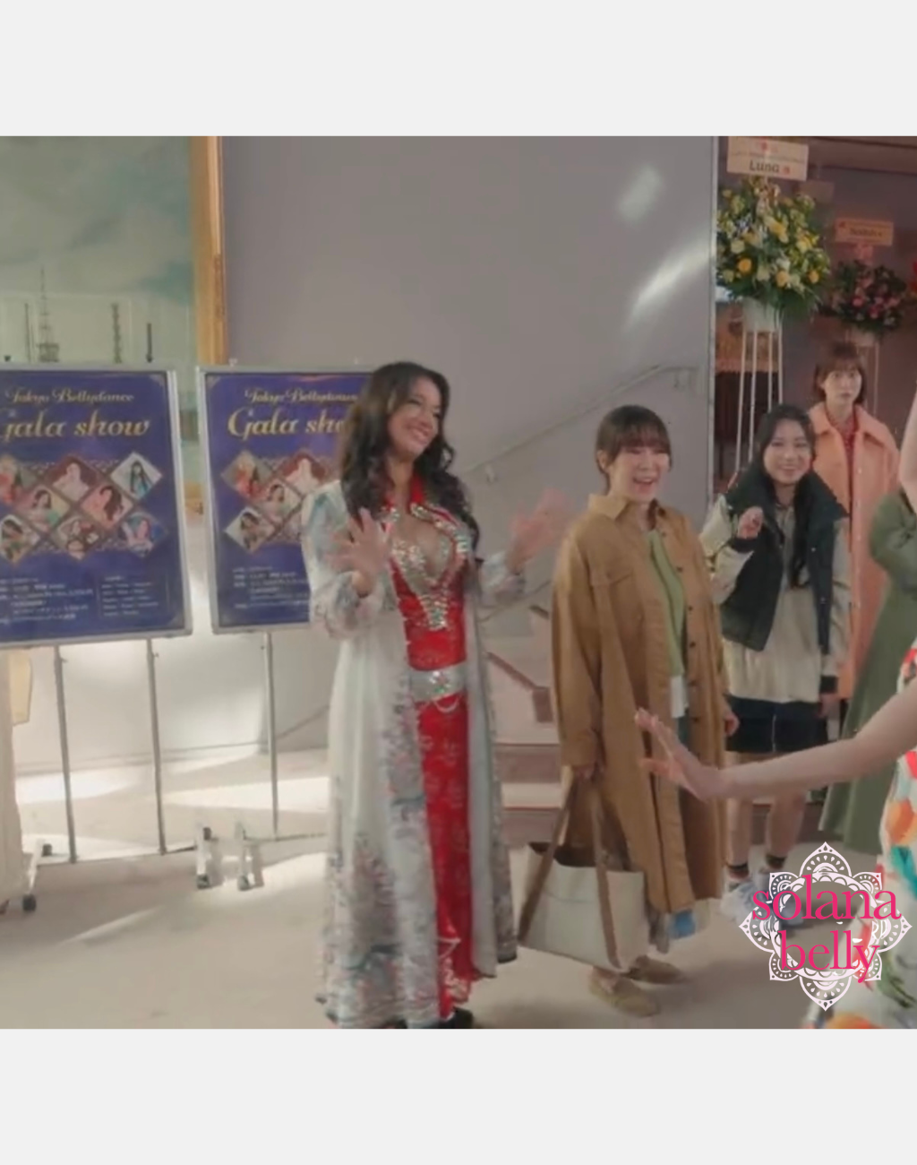【TVドラマ セクシー田中さんでご着用】ガラベーヤ ワンピース オレンジグリーン AP0086OR