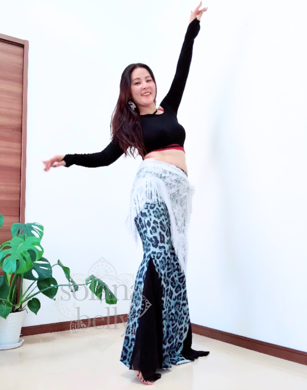 送料無料】レオパード柄が上品なワイドパンツセットアップ｜ベリー