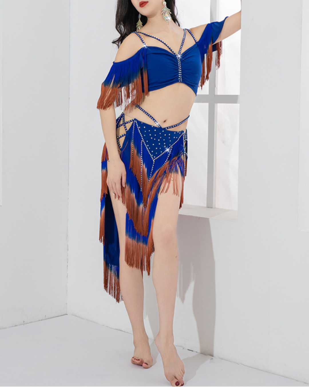 送料無料】即納 ベリーダンス 衣装 オリエンタル フリンジ 送料無料】即納 ベリーダンス 衣装 オリエンタル フリンジ