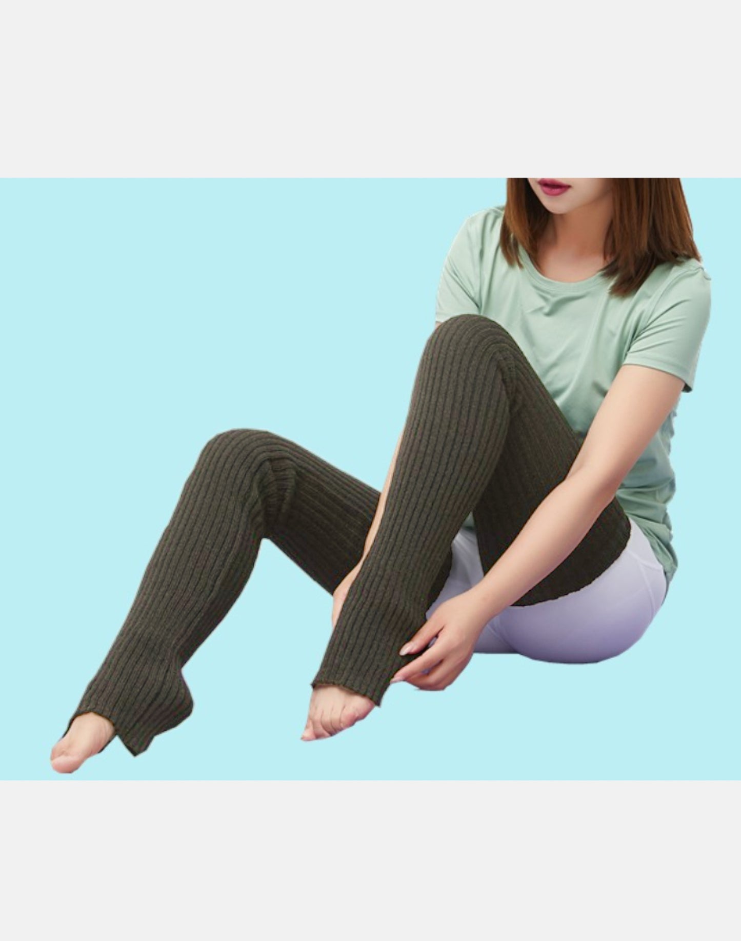 ロングレッグウォーマー グレー LW0142GR