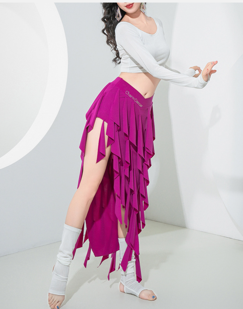 ベリーダンス用セットアップ 緑 ピンク 花柄オリエンタル ベリーダンス用セットアップ 緑 ピンク 花柄オリエンタル