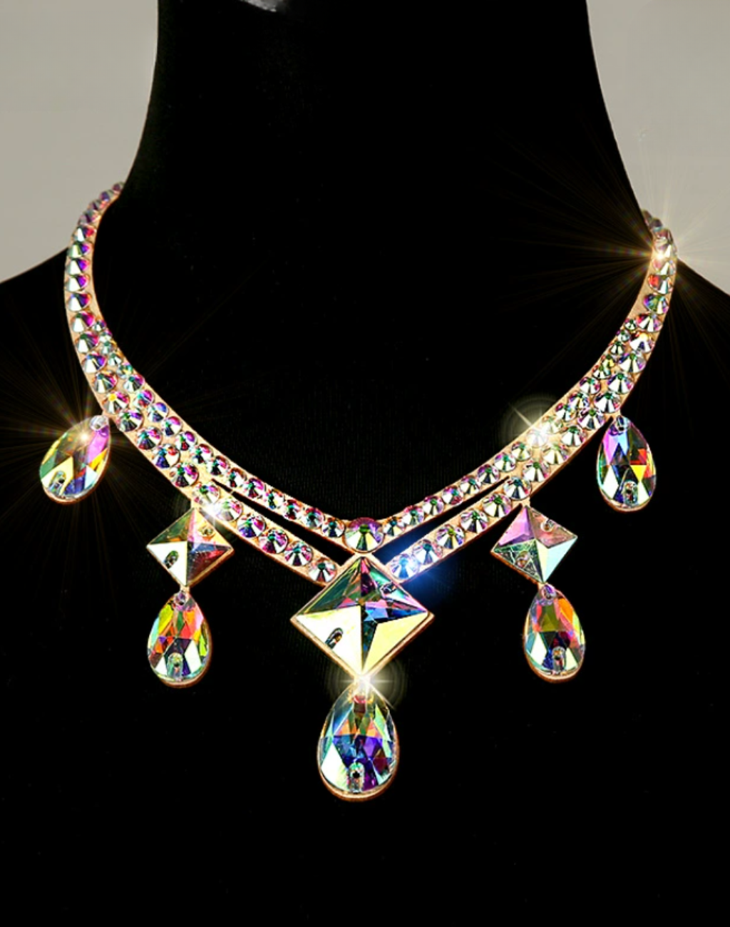 即納 ベリーダンス衣装、レッスン着に合わせたいネックレス アクセサリー 初心者向けの軽量布タイプ