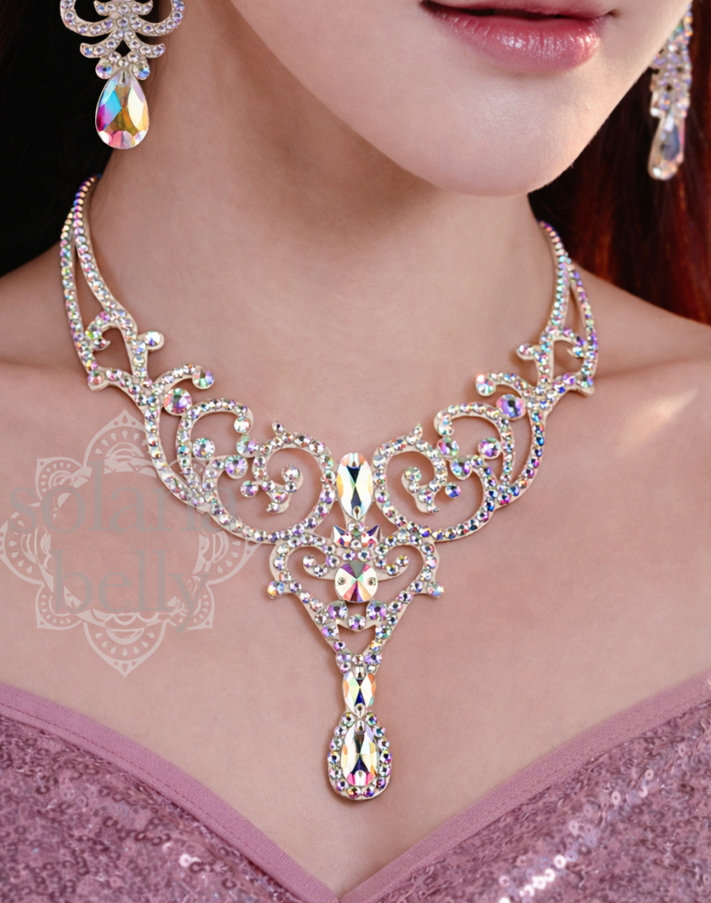 送料無料】繊細で美しい輝きを放つネックレス｜ベリーダンス衣装や