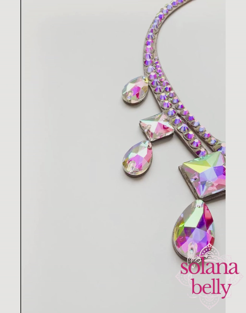 即納 ベリーダンス衣装、レッスン着に合わせたいネックレス アクセサリー 初心者向けの軽量布タイプ