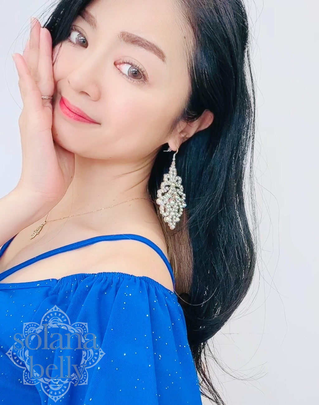 即納　ベリーダンス衣装、レッスン着に合わせたいピアス　アクセサリー　イヤリング　初心者向けの軽量タイプ
