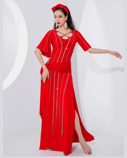 ❣️セール特価❣️豪華ベリーダンス衣装♡バラディドレス サイディドレス シャービーM 送料無料】 即納 ベリーダンス衣装 バラディドレス サイ―ディー