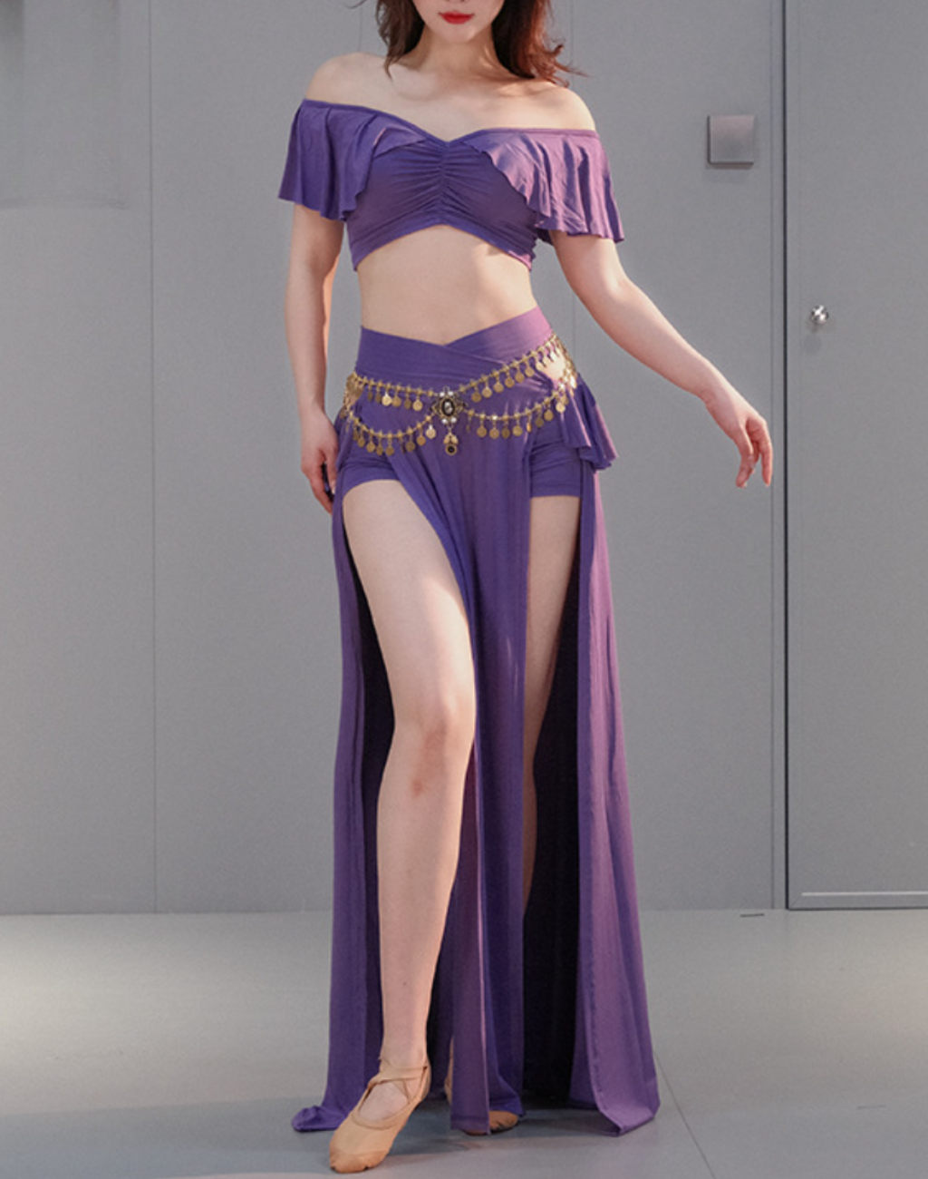 レッスン着　セットアップ　パープル　LW0183PU