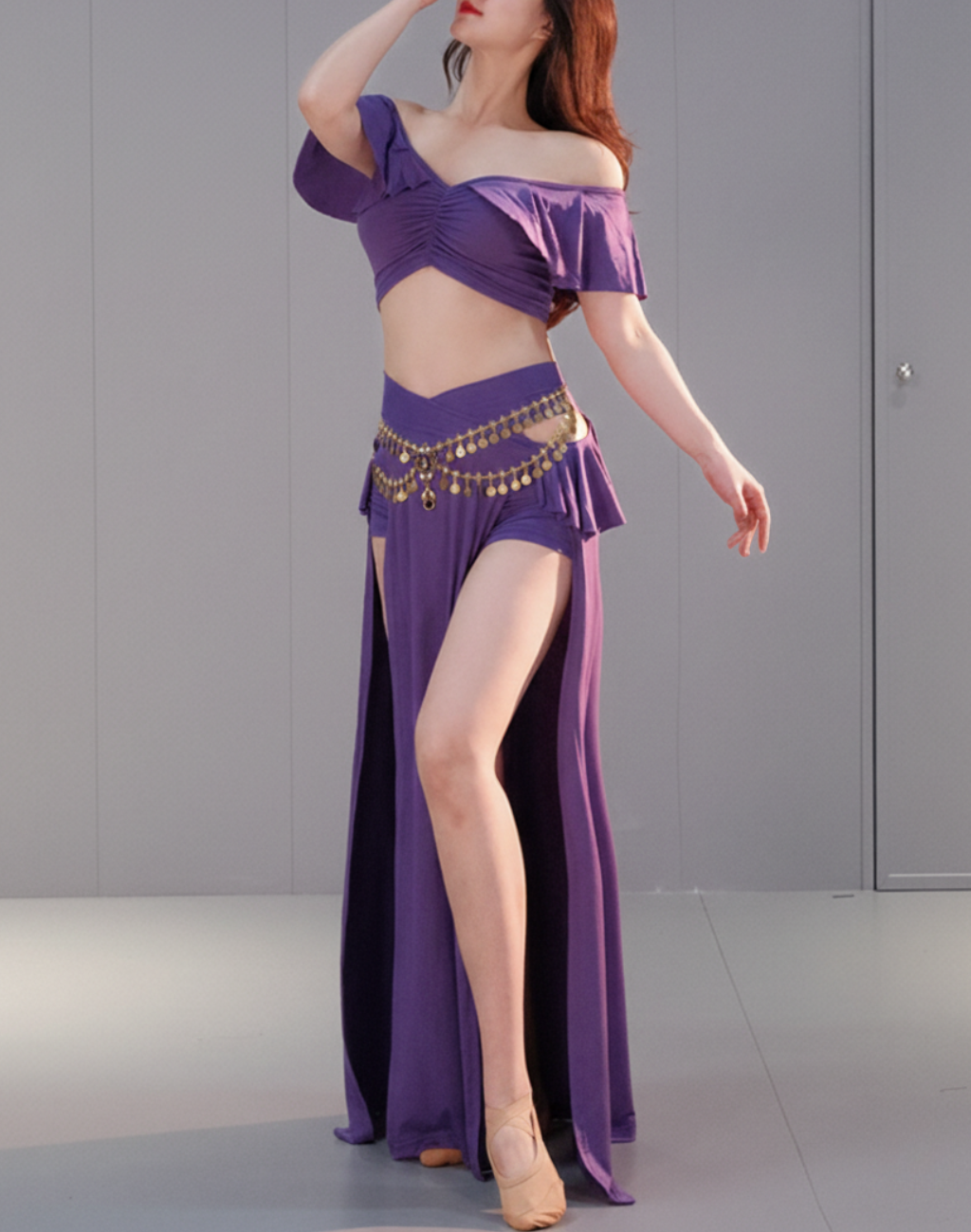 レッスン着　セットアップ　パープル　LW0183PU