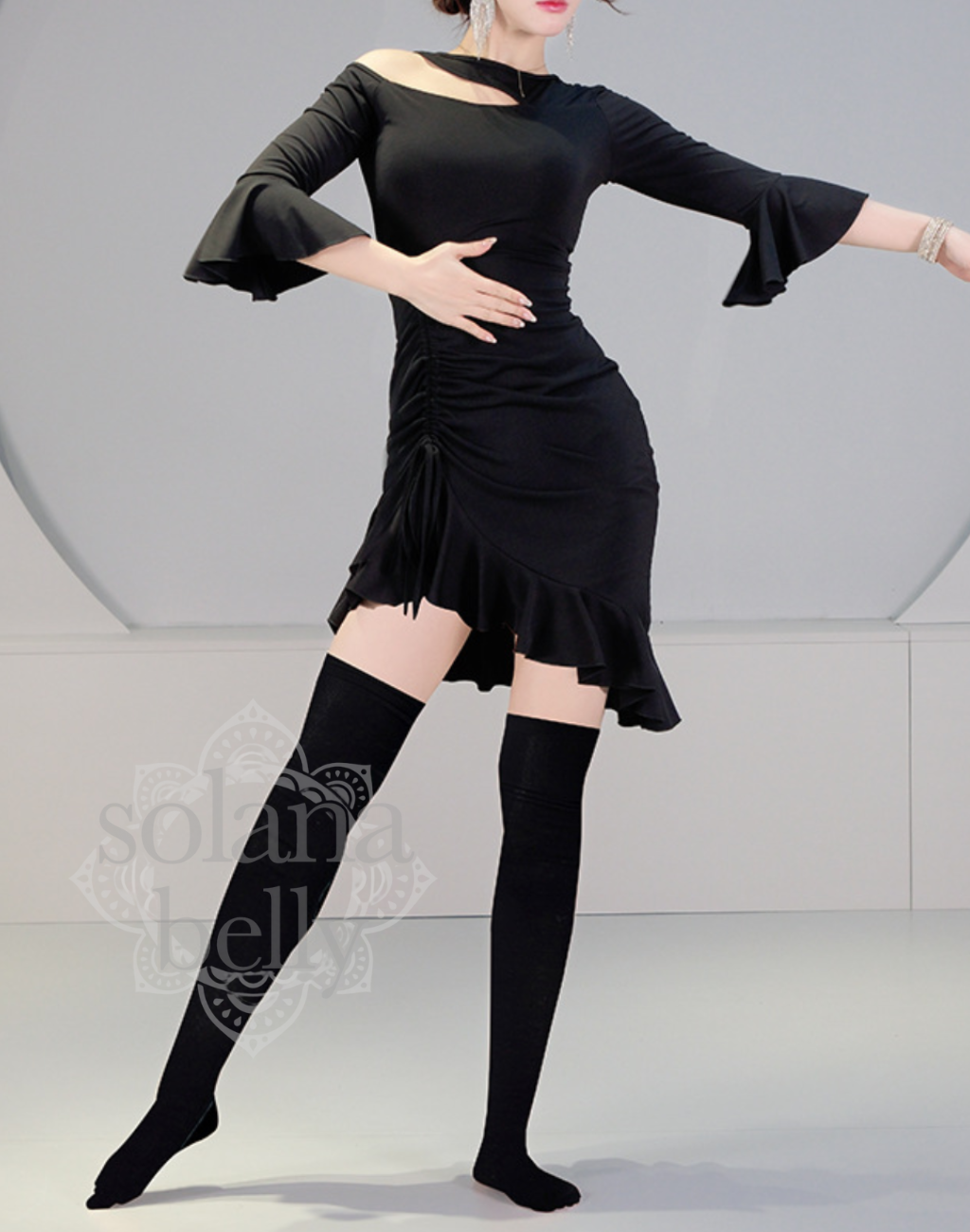 送料無料】お腹を隠せるワンピースタイプ｜ベリーダンス 衣装としても