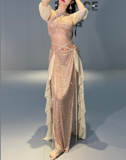 送料無料】即納 ベリーダンス レッスン着 レッスンウェア セットアップ 送料無料】即納 ベリーダンス レッスン着 レッスンウェア セットアップ