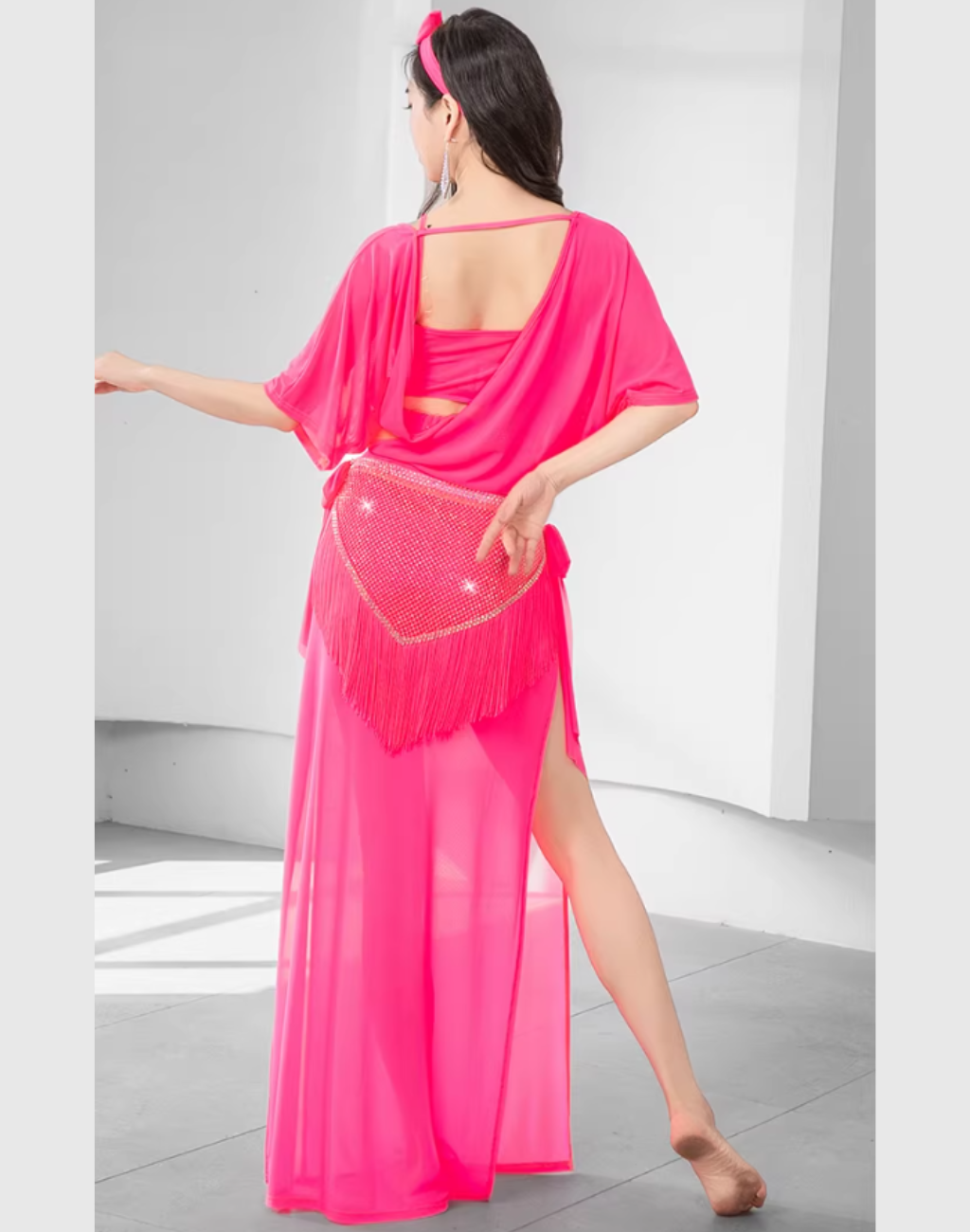 送料無料】フリンジが揺れて輝くバラディドレス｜シャービー ベリー