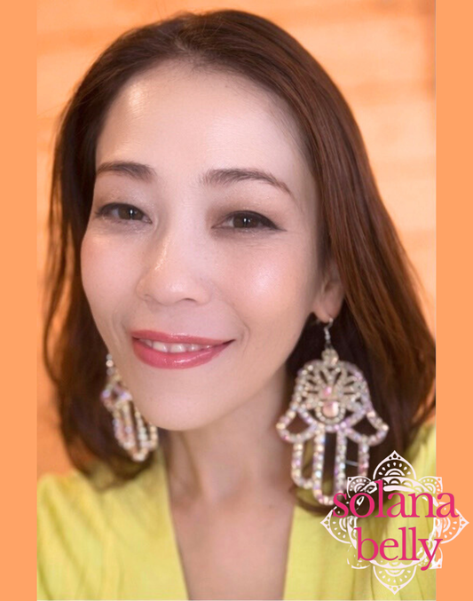 ハムサ　ビジュー　ピアス／イヤリング　AC0098