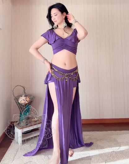 レッスン着　セットアップ　パープル　LW0183PU