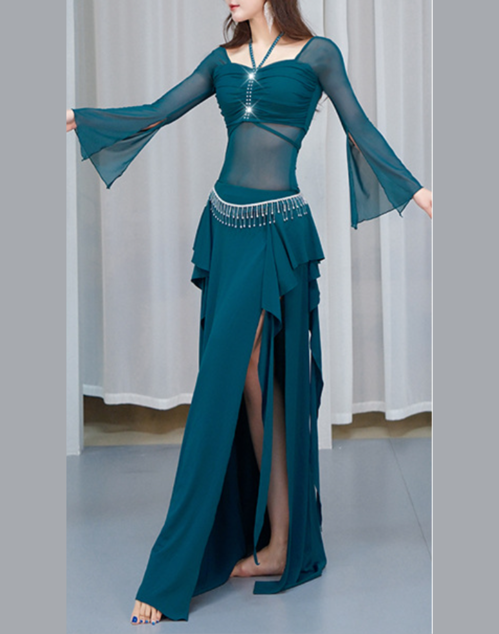 青いベリーダンスセットアップ 青いベリーダンスセットアップ