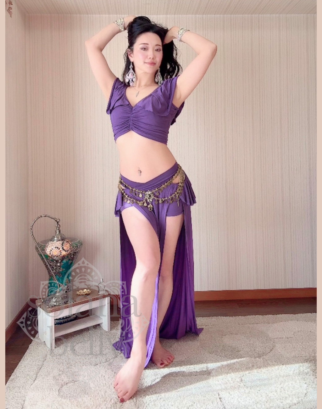 レッスン着　セットアップ　パープル　LW0183PU