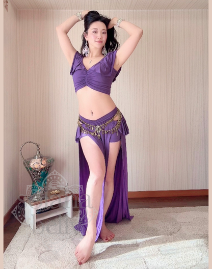 レッスン着　セットアップ　パープル　LW0183PU