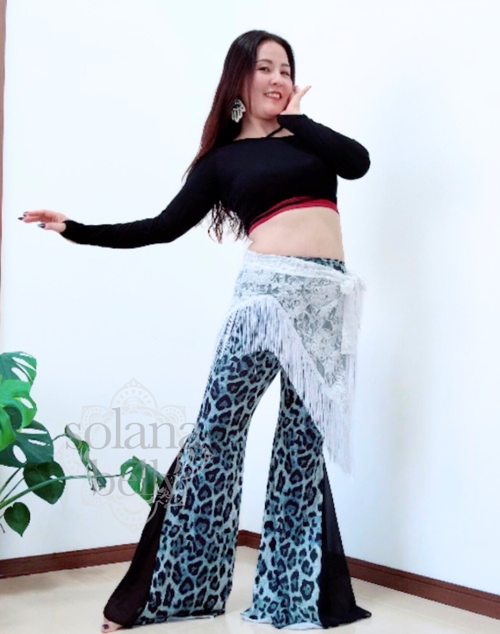 送料無料】レオパード柄が上品なワイドパンツセットアップ｜ベリー