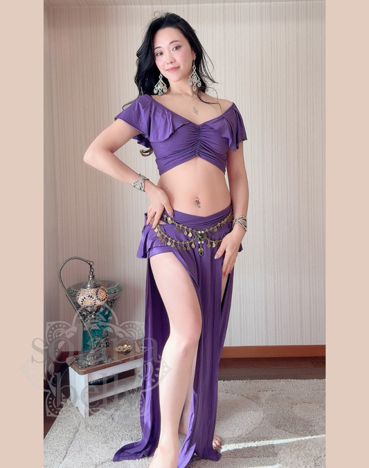 レッスン着　セットアップ　パープル　LW0183PU