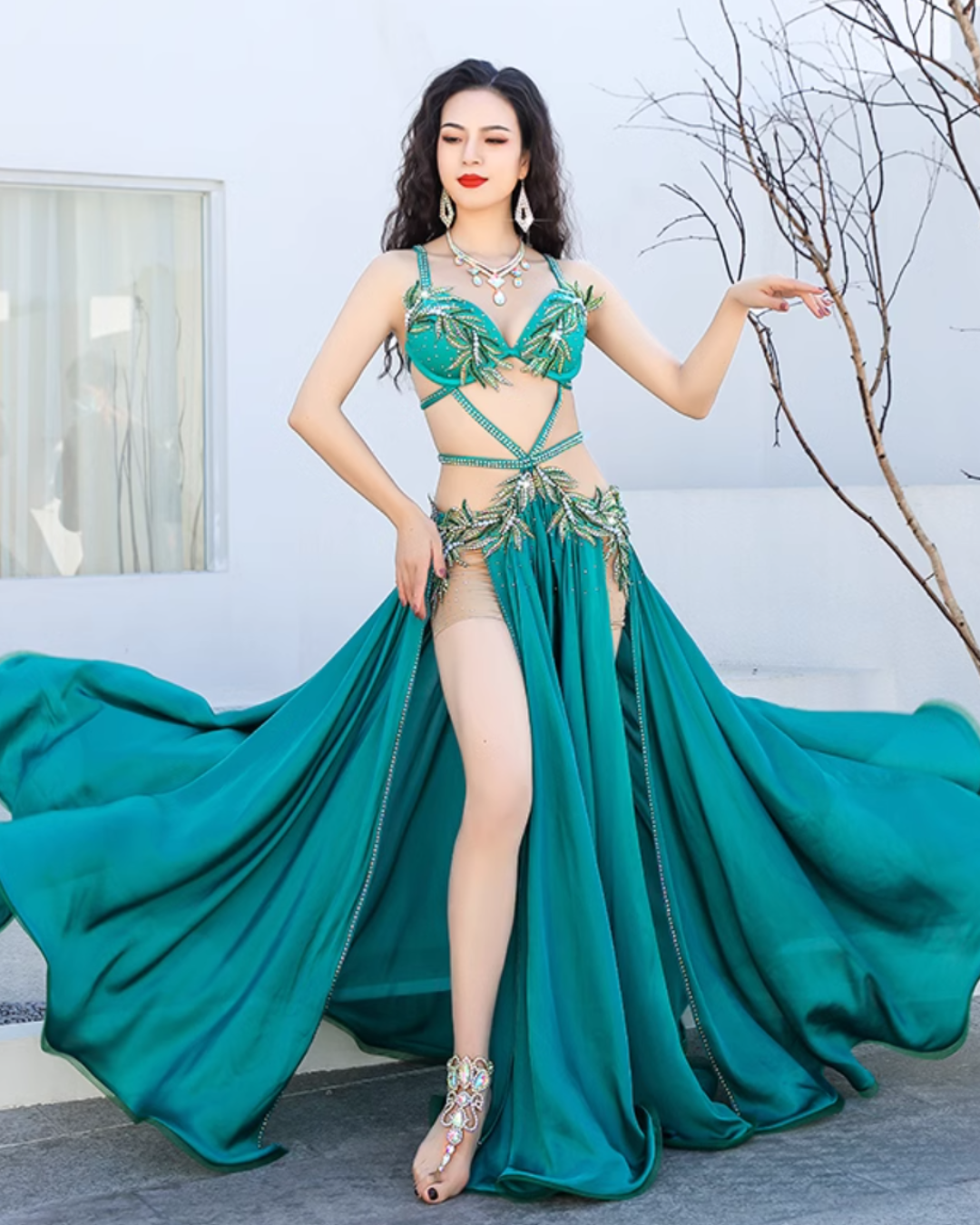 ベリーダンス衣装 お腹隠せます 中古 グリーン ベリーダンス衣装 お腹 ベリーダンス衣装 お腹隠せます 中古 グリーン ベリーダンス衣装 お腹