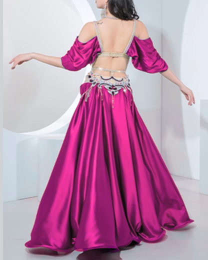 送料無料】サハルオカーシャベリーダンス衣装エジプト製ピンク 送料無料】サハルオカーシャベリーダンス衣装エジプト製ピンク