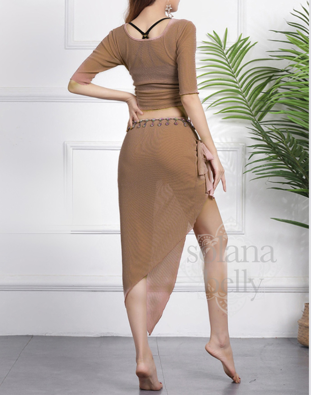 Eau Clair♥ rose pajama set ソンヘギョ♥着用 ベリーダンス レッスンウェア パール セットアップ ベージュ