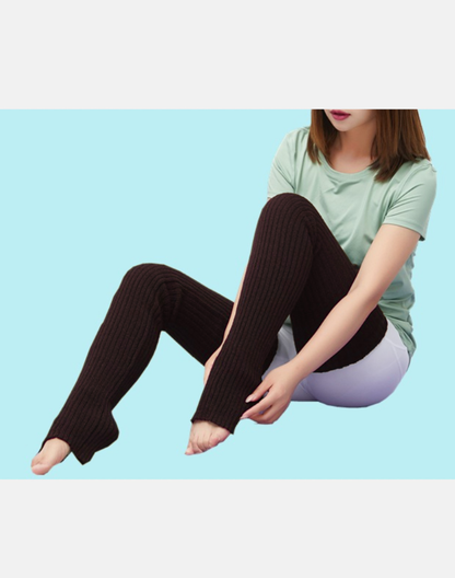 ロングレッグウォーマー　ブラウン　LW0142BR