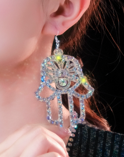 ハムサ　ビジュー　ピアス／イヤリング　AC0098