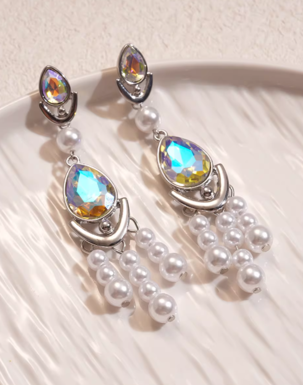 パールシャンデリア　ピアス／イヤリング　AC0109E