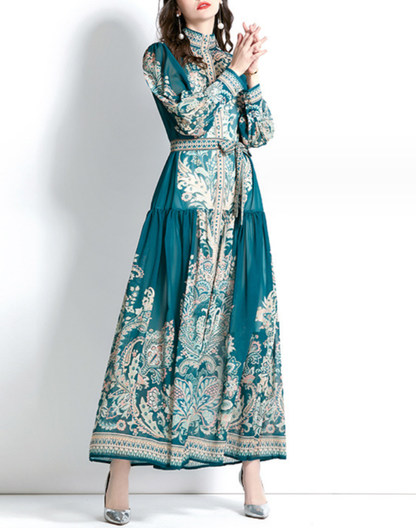 送料無料】深みあるグリーンが上品な一枚｜ベリーダンス衣装やレッスン