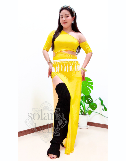 レッスン着　ワンピース　イエロー　LW0140YE