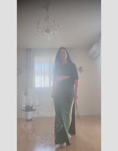 レッスン着　ワンピース　グリーン　LW0127GR