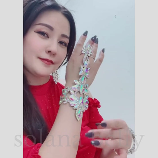 即納　ベリーダンス衣装、レッスン着に合わせたいブレスレット　バングル　アクセサリー　初心者向けの軽量布タイプ
